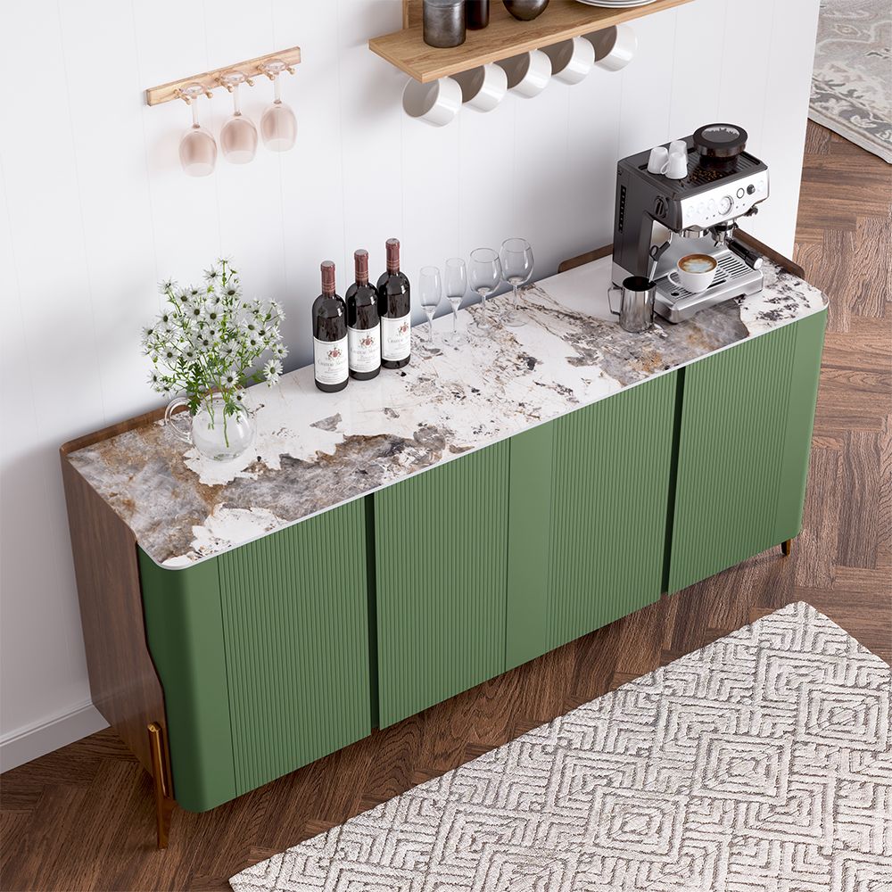Solara Modern Storage Sideboard with Sintered Stone Top