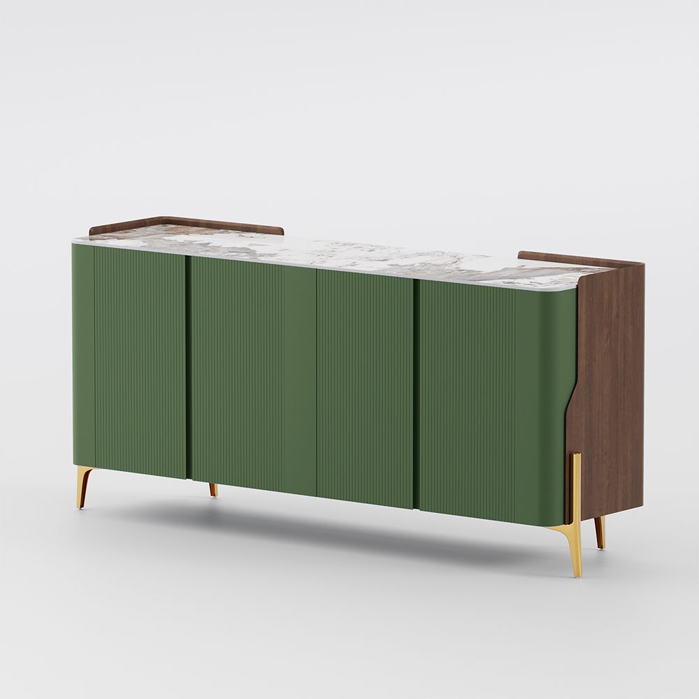 Solara Modern Storage Sideboard with Sintered Stone Top