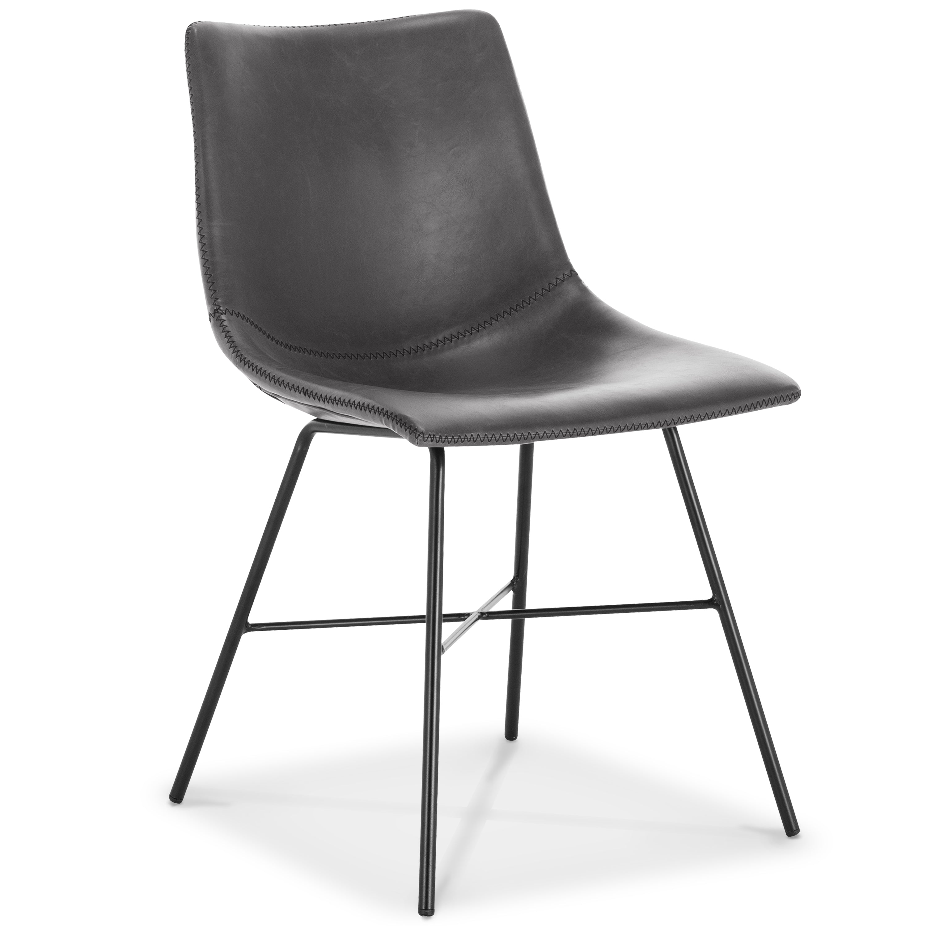 PAXLEY Vegan Leather Dining Chair Set of 2