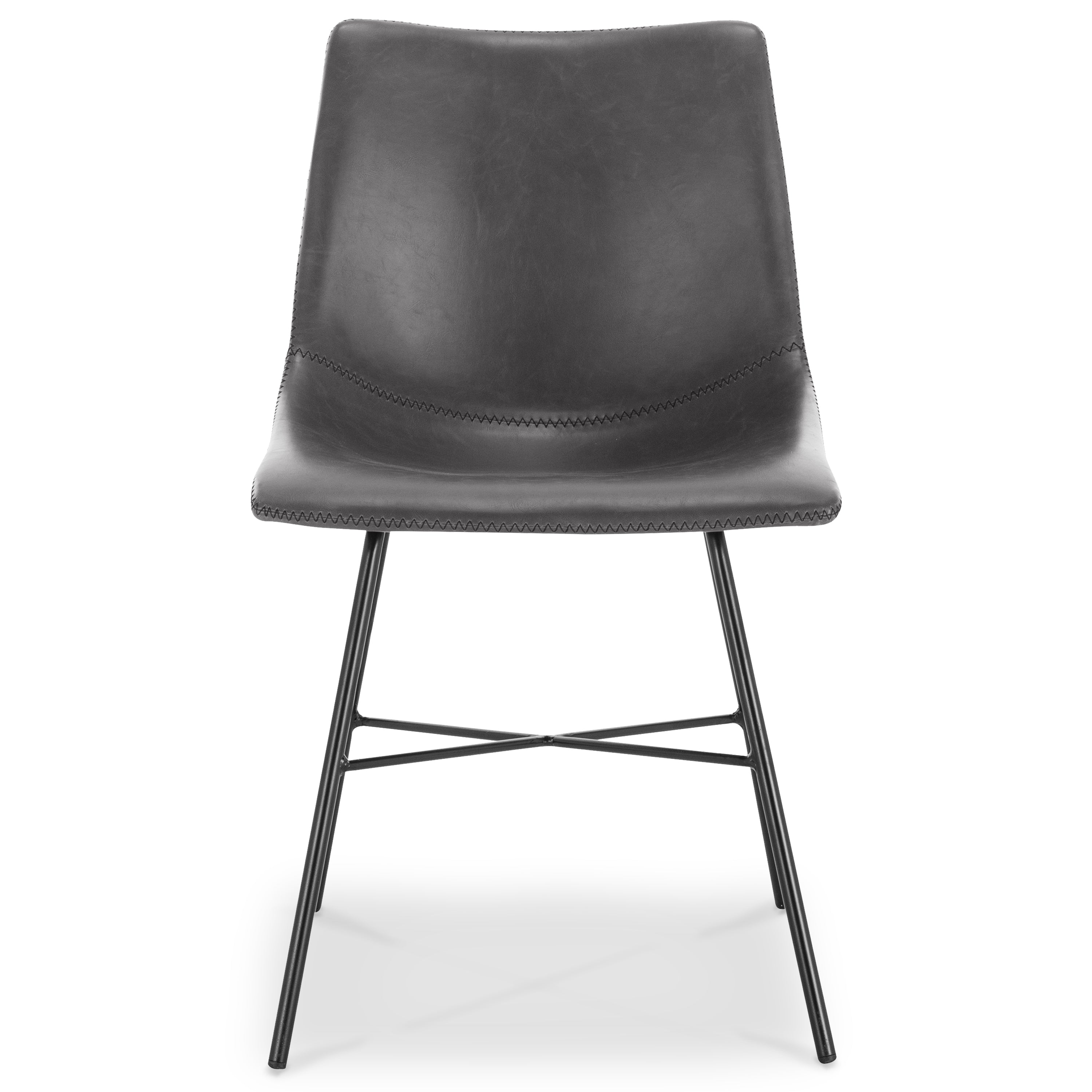 PAXLEY Vegan Leather Dining Chair Set of 2