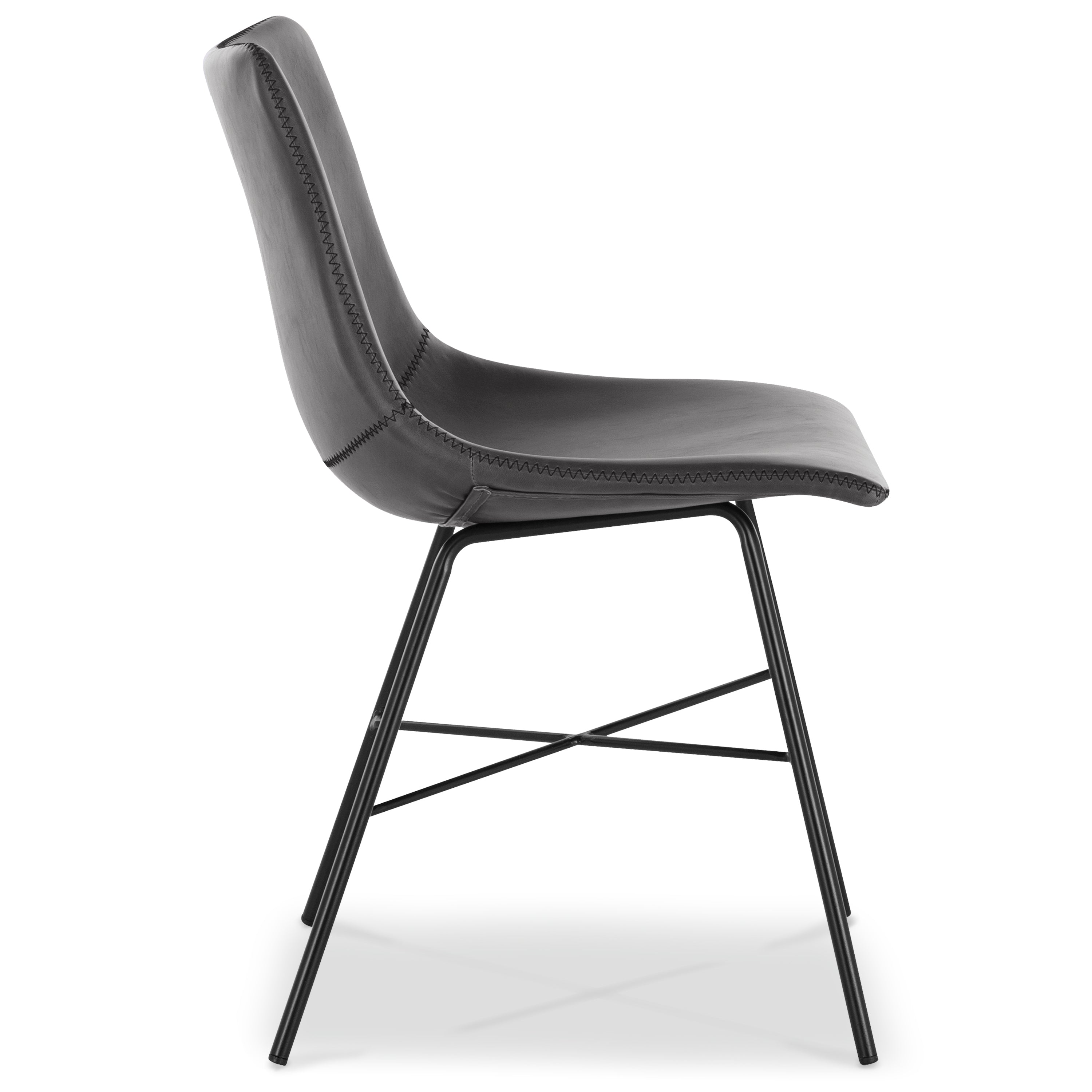 PAXLEY Vegan Leather Dining Chair Set of 2