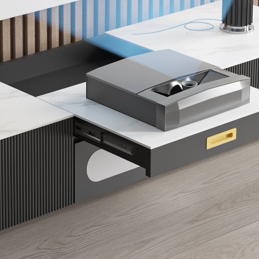 Helios Sintered Stone Projector Media Console