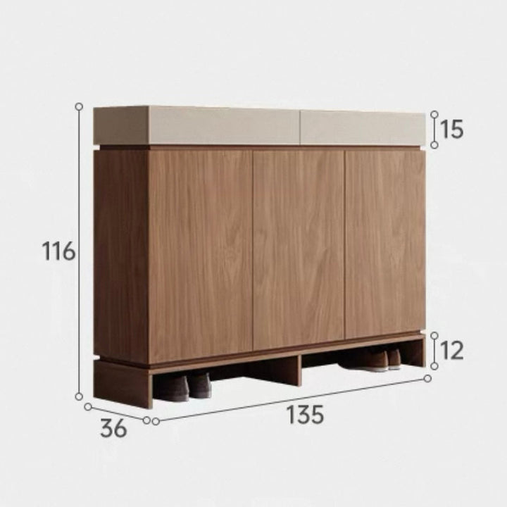 SLATO Modern Solid Wood Shoe Cabinet