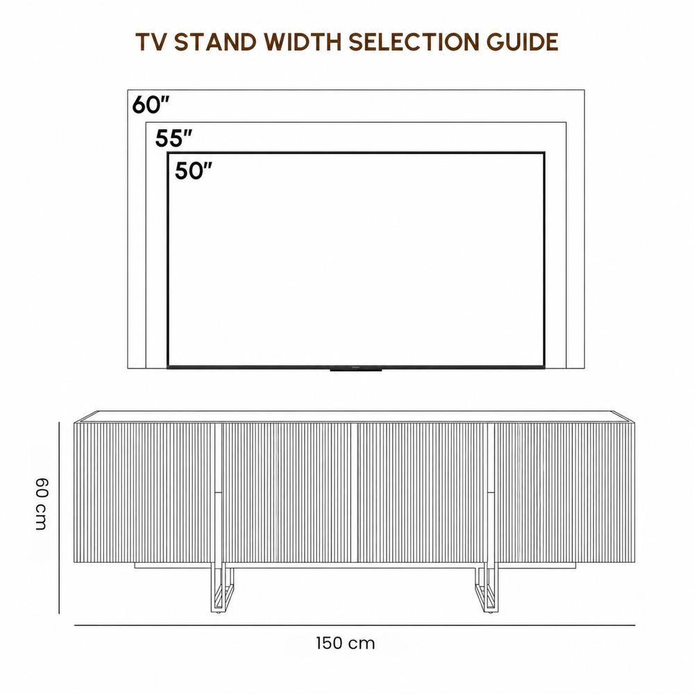 TV Stand / Ivory / 150 cm
