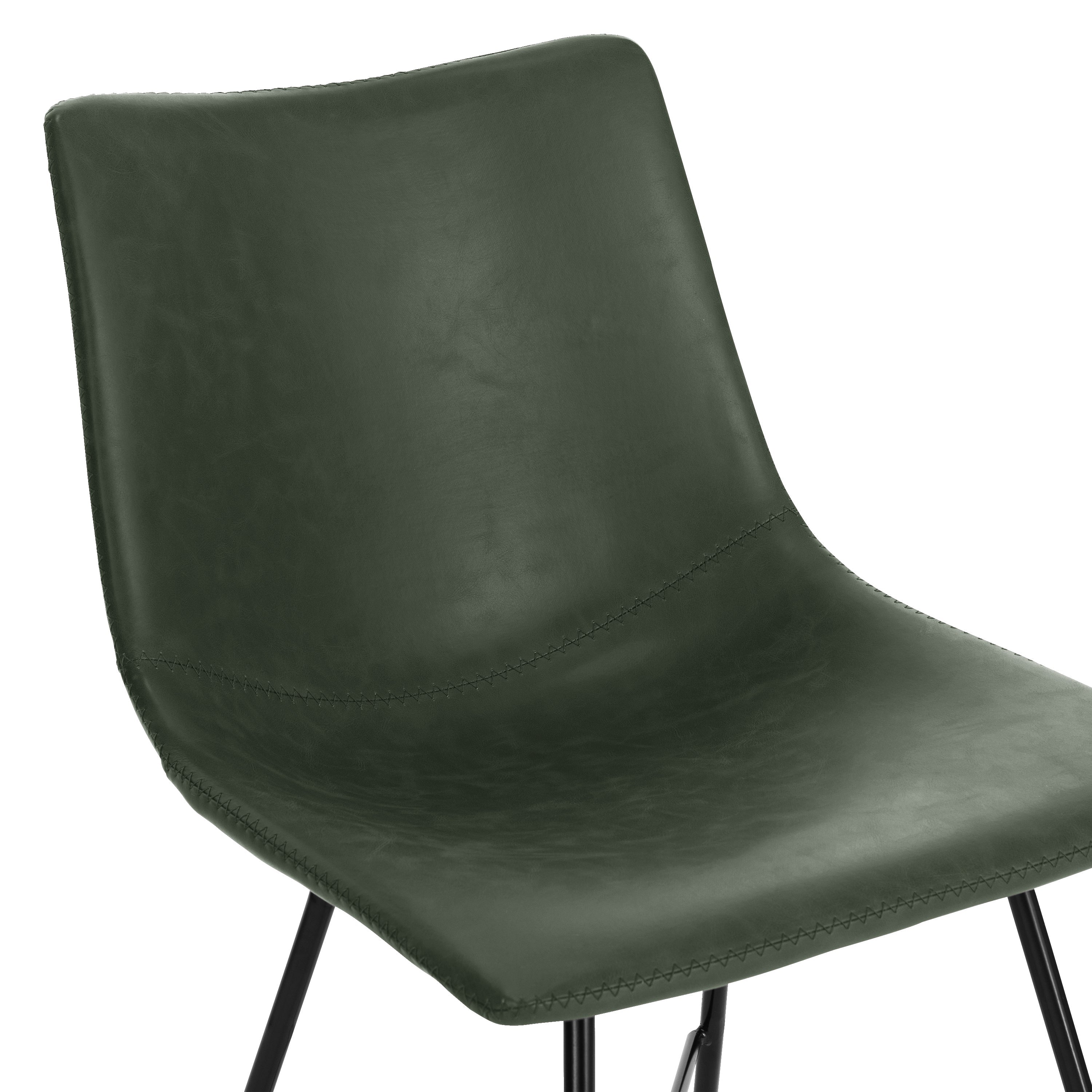 PAXLEY Vegan Leather Dining Chair Set of 2