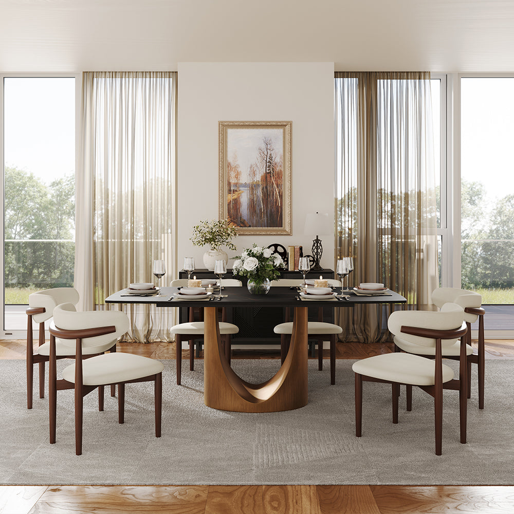 Aurelio Rectangular Sintered Stone Dining Table