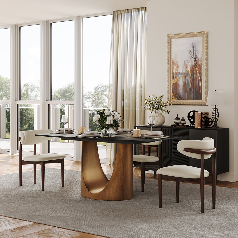 Aurelio Rectangular Sintered Stone Dining Table