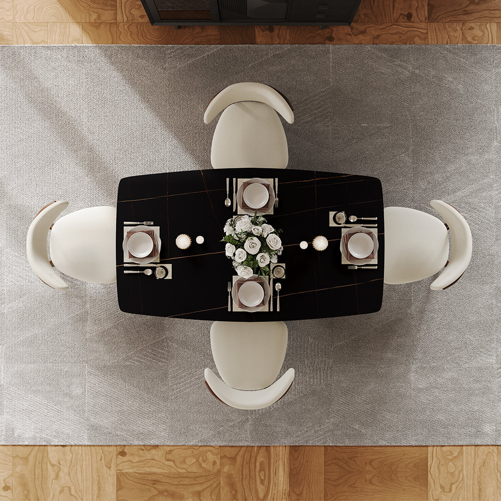 Aurelio Rectangular Sintered Stone Dining Table