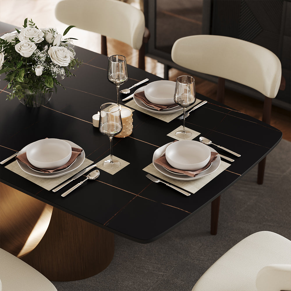 Aurelio Rectangular Sintered Stone Dining Table