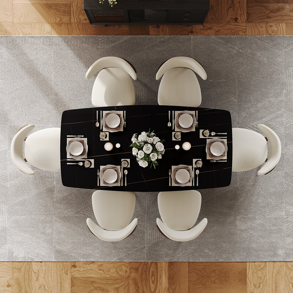 Aurelio Rectangular Sintered Stone Dining Table