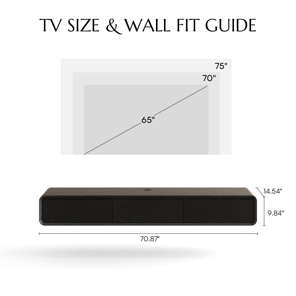 Merrin Minimalist Floating TV Stand