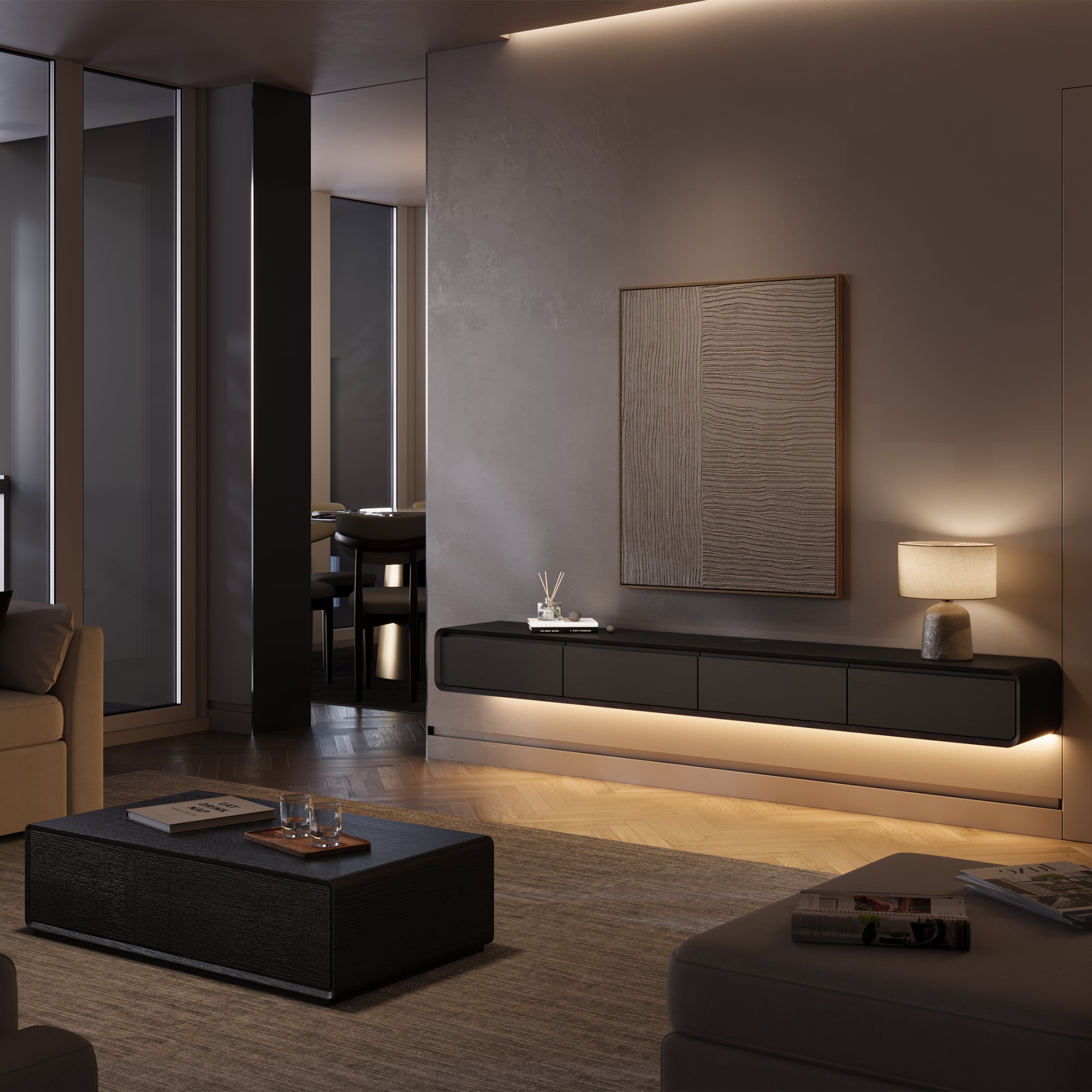 Merrin Minimalist Floating TV Stand