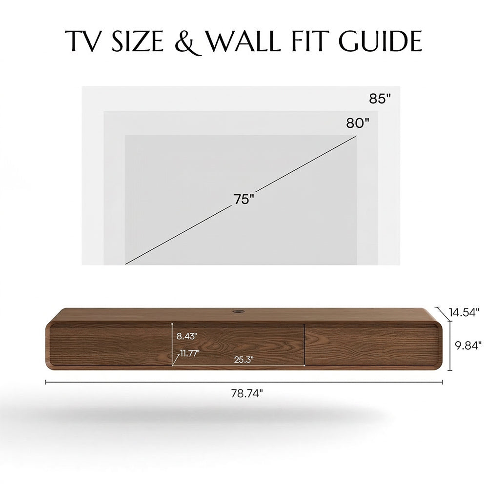 Merrin Minimalist Floating TV Stand