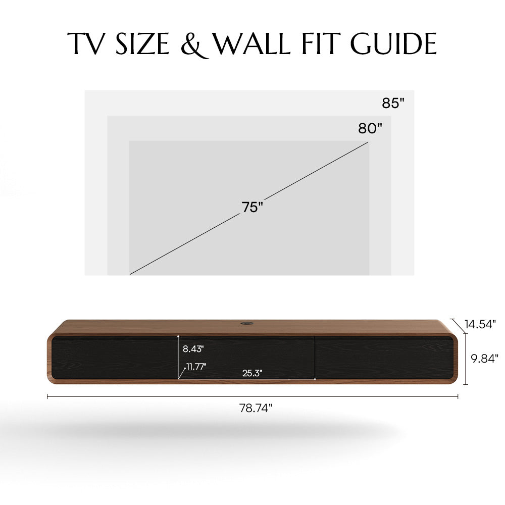 Merrin Minimalist Floating TV Stand