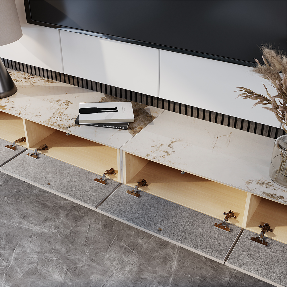 Float Modern Sintered Stone Floating TV Console