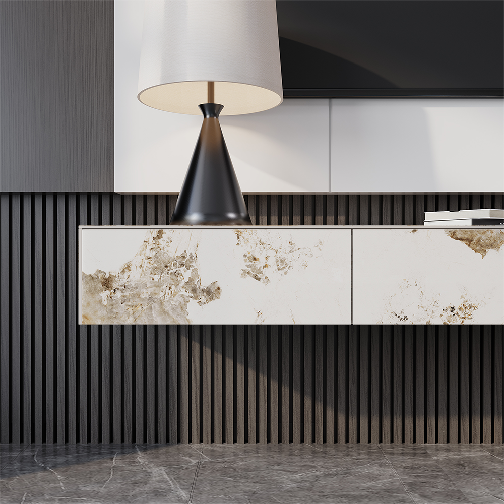 Float Modern Sintered Stone Floating TV Console