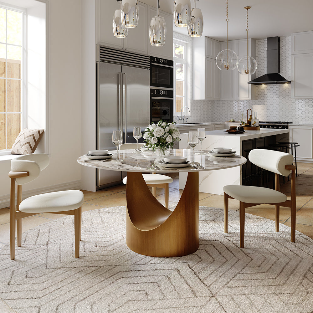 Aurelio Round Sintered Stone Dining Table