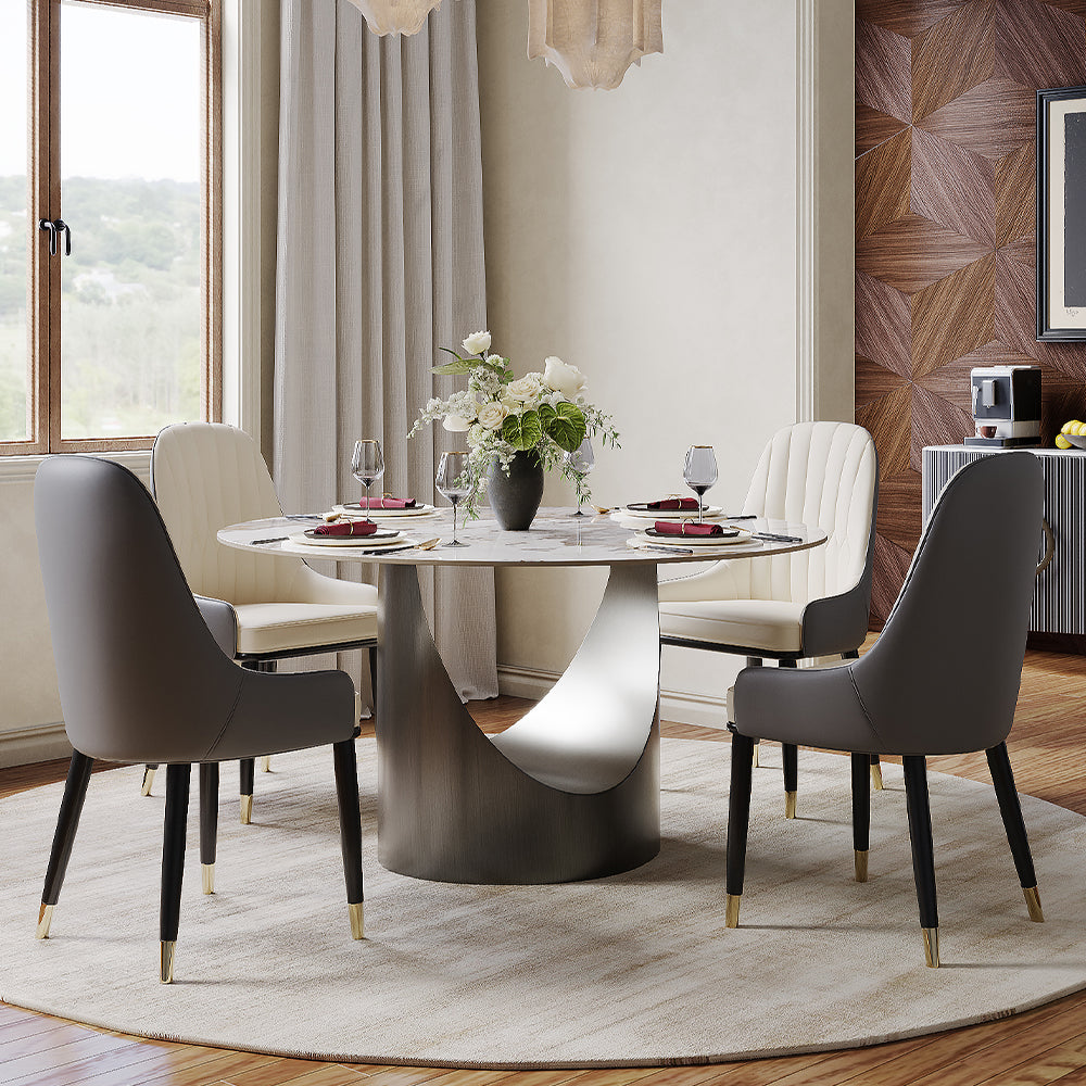 Aurelio Round Sintered Stone Dining Table