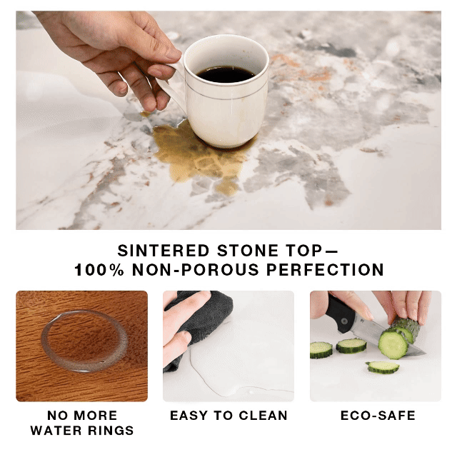 Aurelio Round Sintered Stone Dining Table