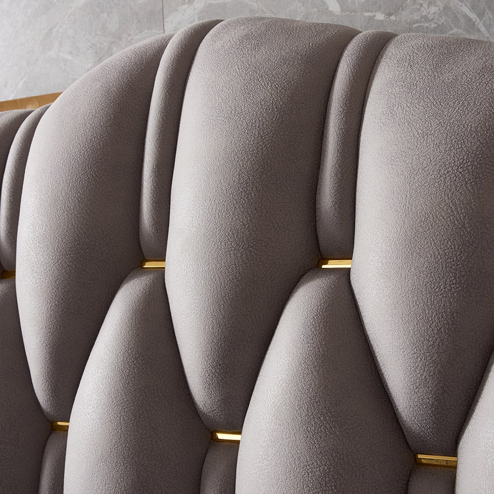 Norva Luxe Tufted Wingback Upholstered Bed