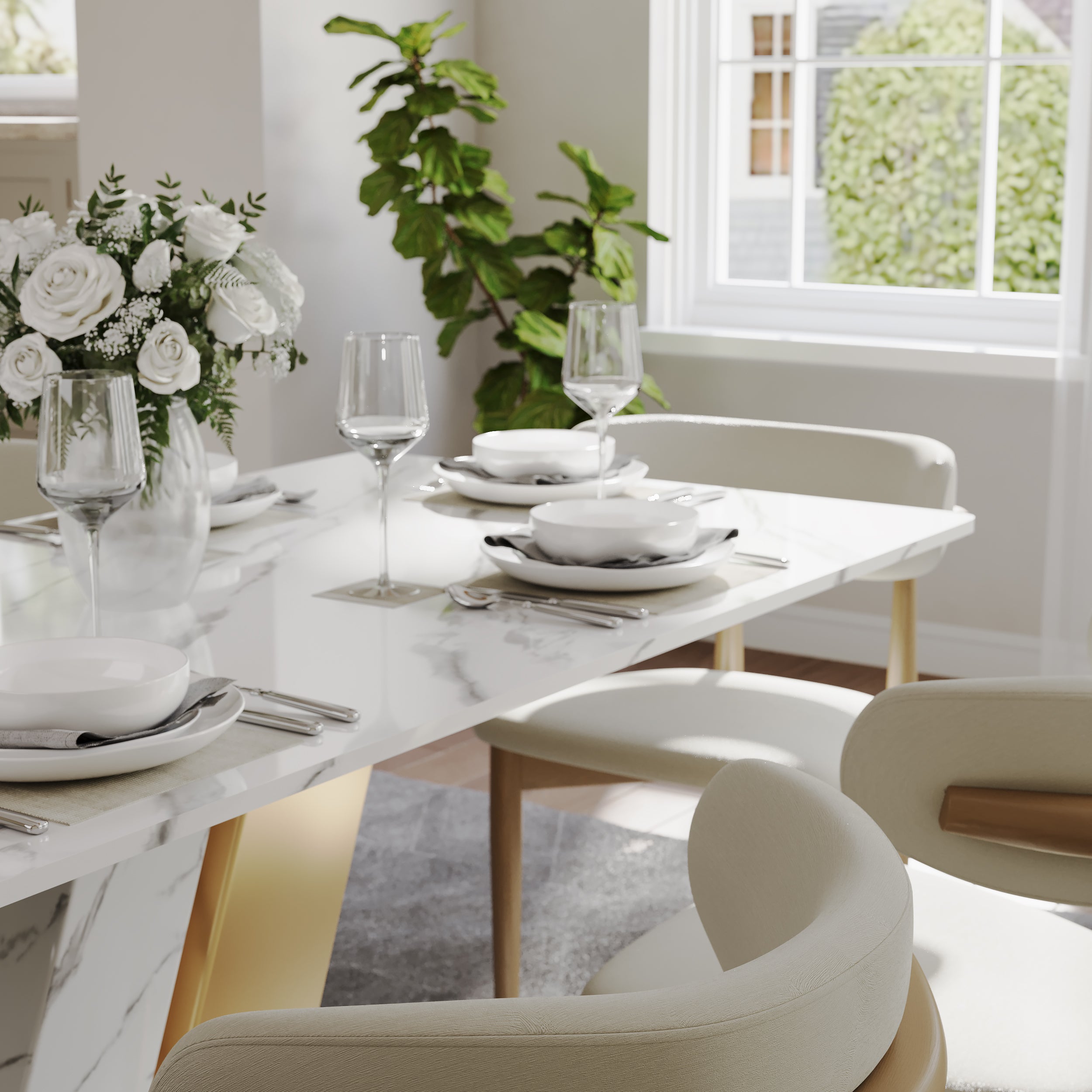 Regalia Sintered Stone Dining Table