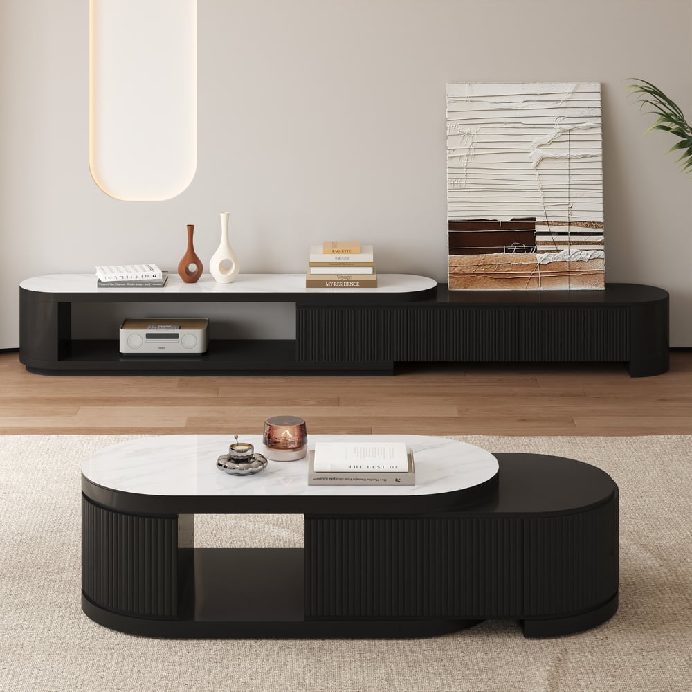 Nova Stone-Top Modular TV Console