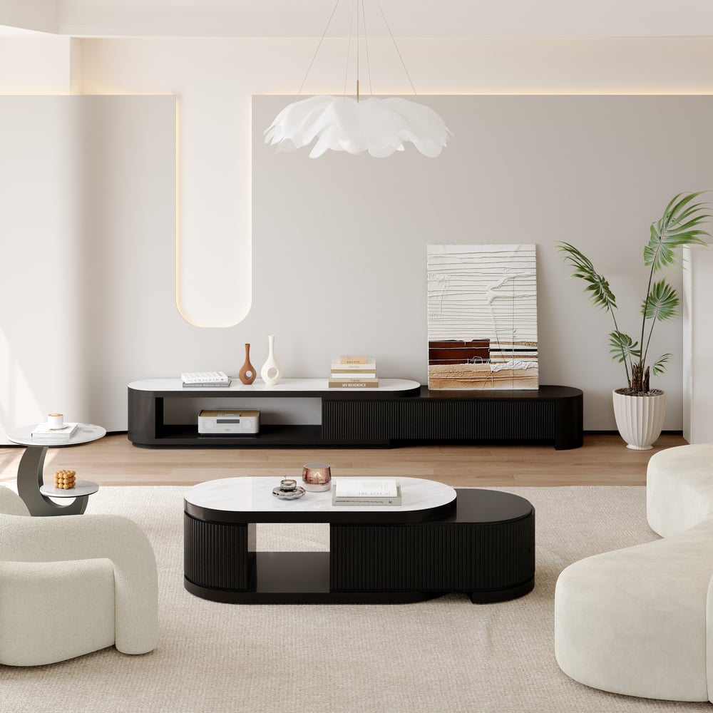 Nova Stone-Top Modular TV Console