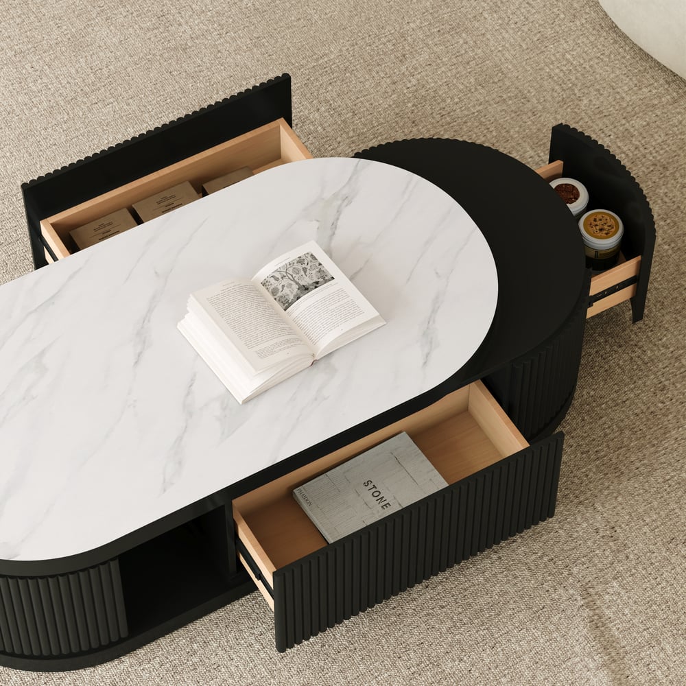 Nova Stone-Top Modular TV Console