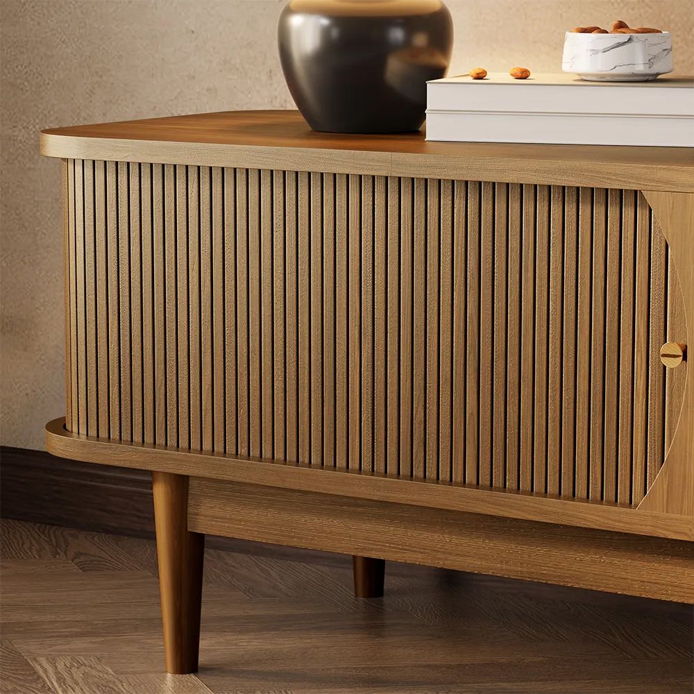 Solara 200 cm Woven Rattan Media Console
