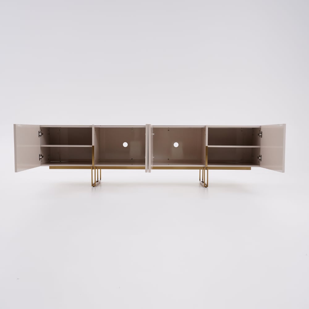 Auro Sintered Stone Fluted TV Console