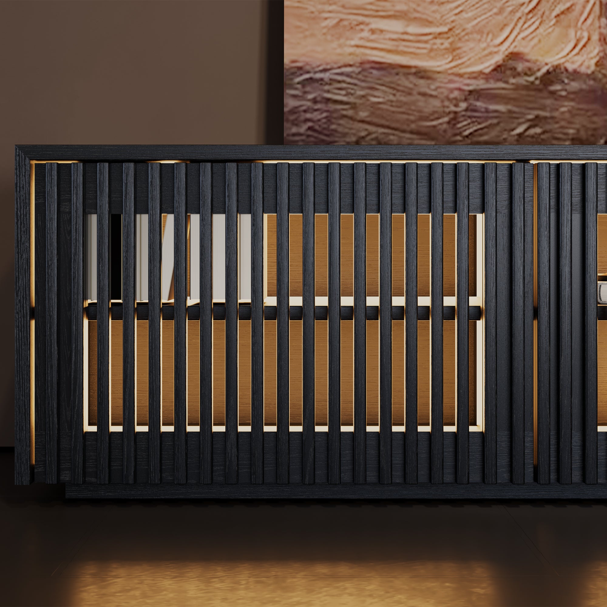 Aeolus Modern Wood TV Stand