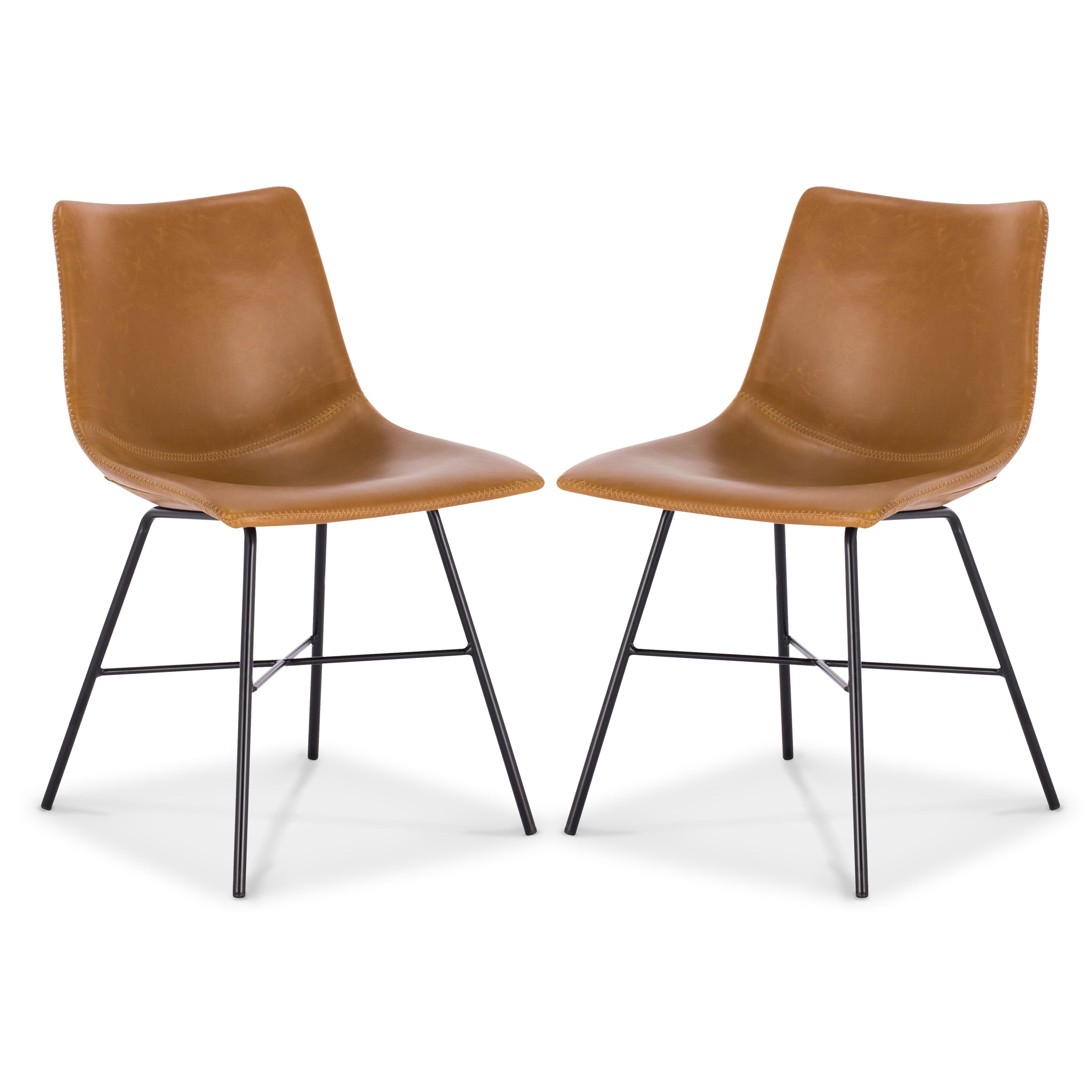 PAXLEY Vegan Leather Dining Chair Set of 2