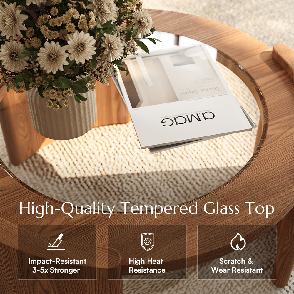 Solara Round Matte Coffee Table