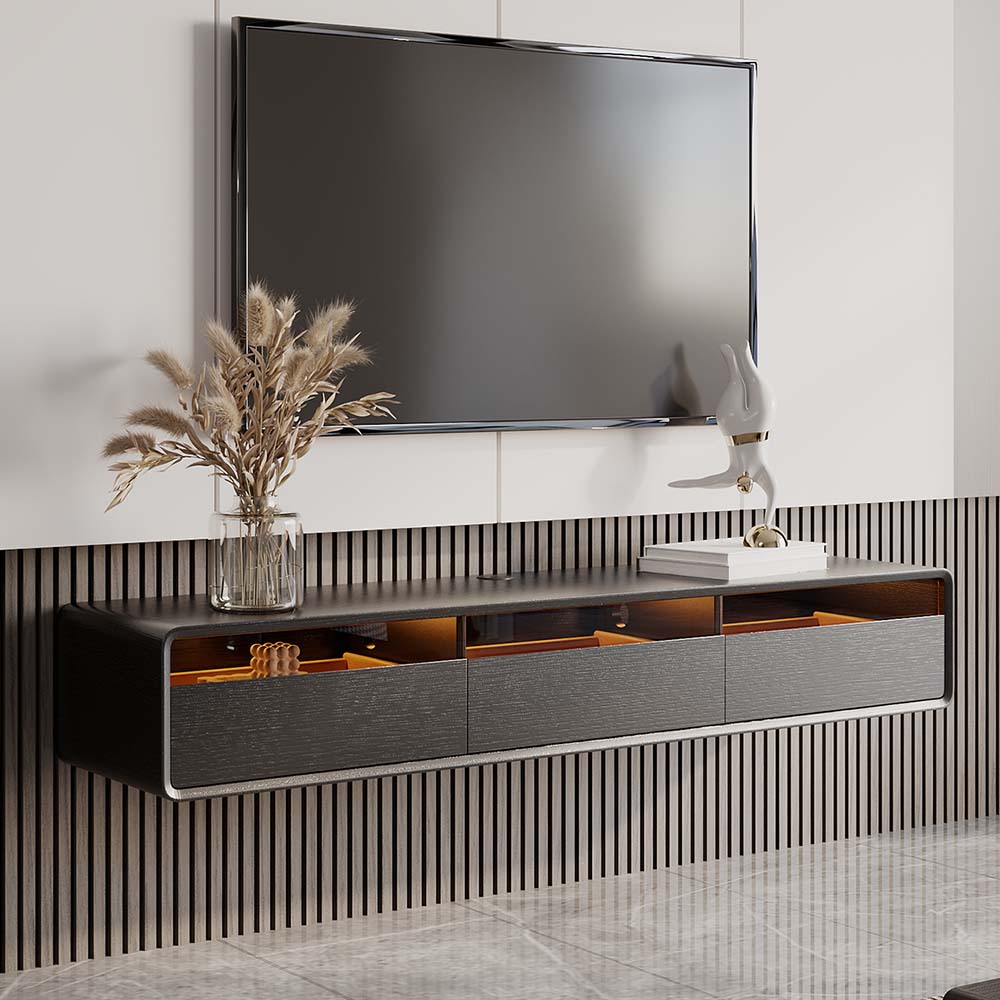Veylan Floating LED Media Console