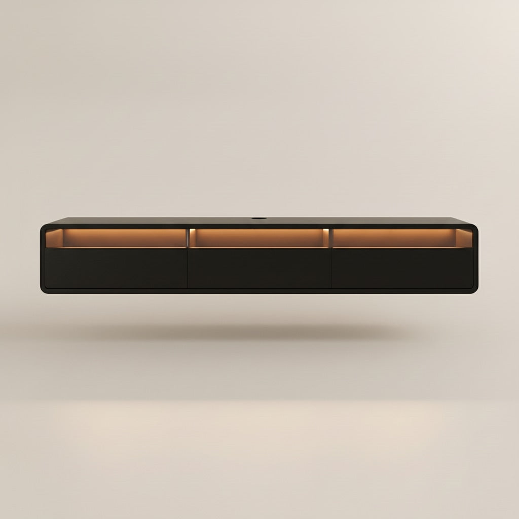 Veylan Floating LED Media Console