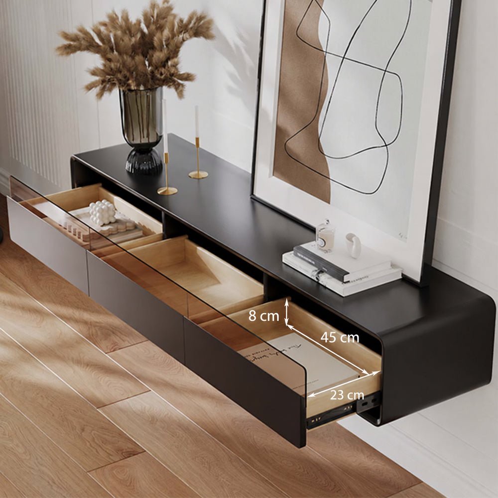 Veylan Floating LED Media Console - Exclusivia