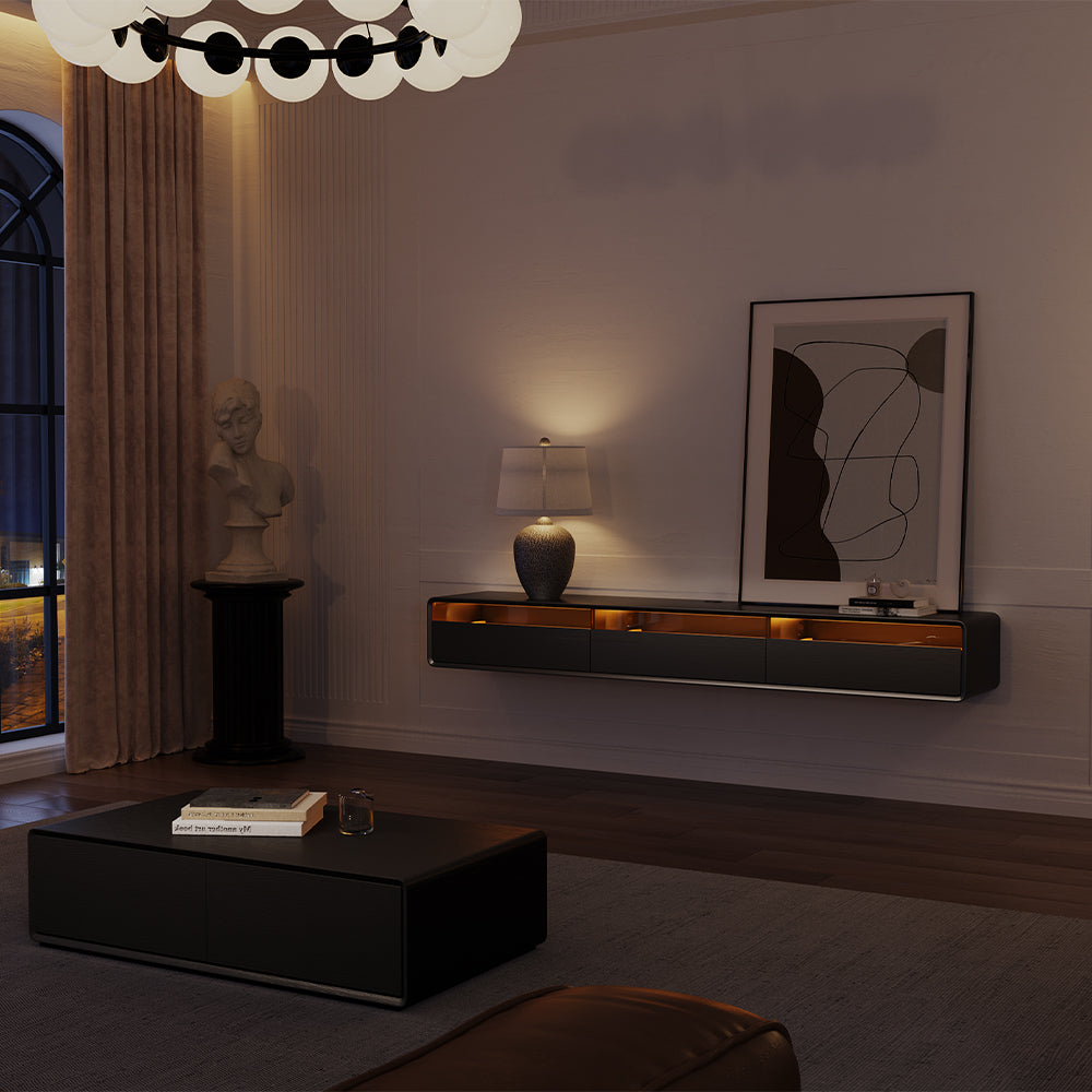 Veylan Floating LED Media Console