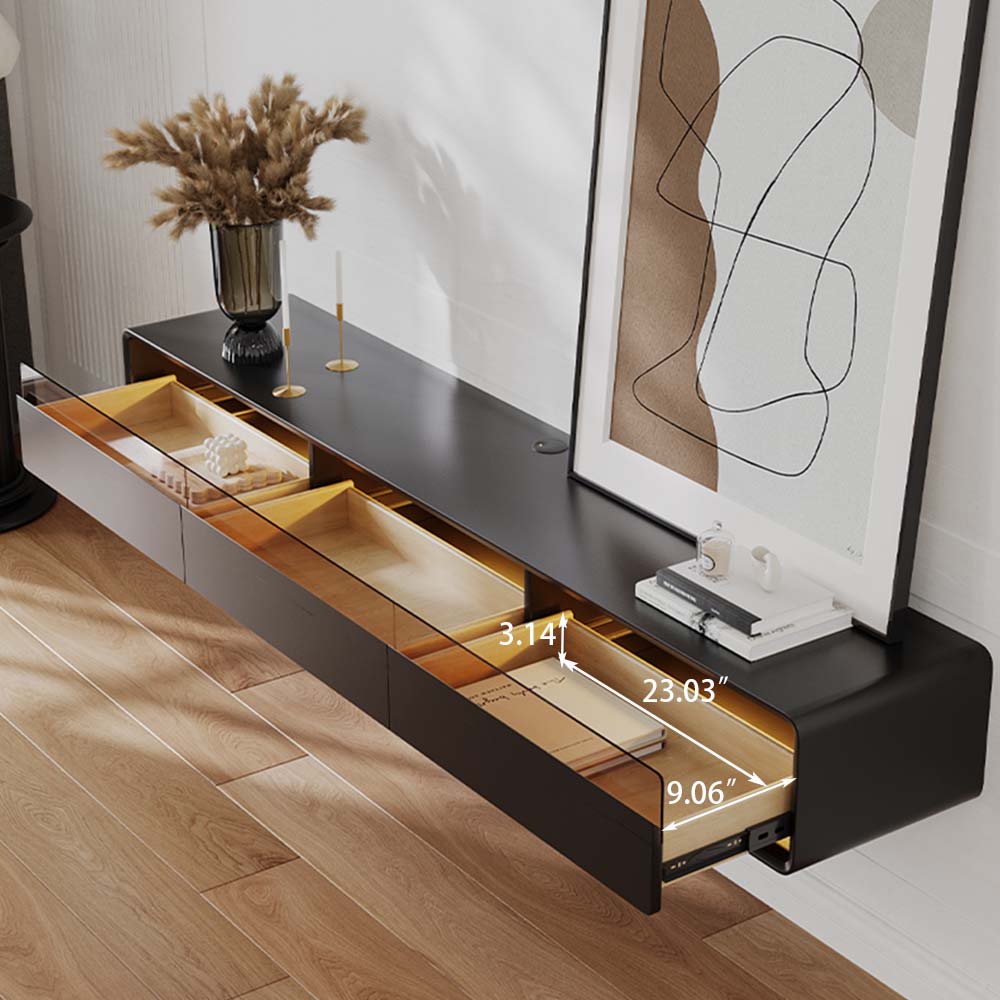 Veylan Floating LED Media Console