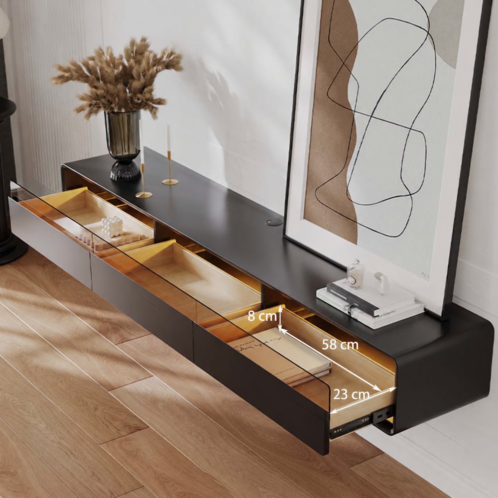 Veylan Floating LED Media Console - Exclusivia