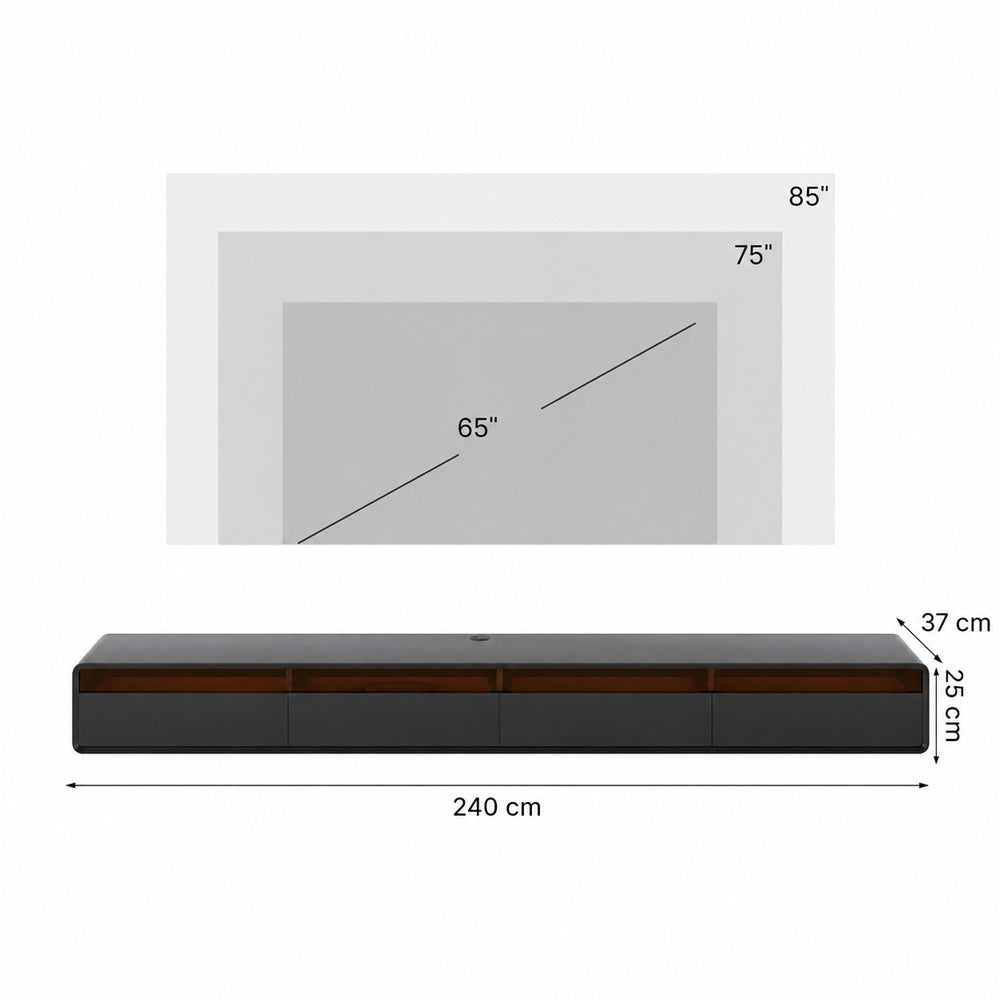 Veylan Floating LED Media Console