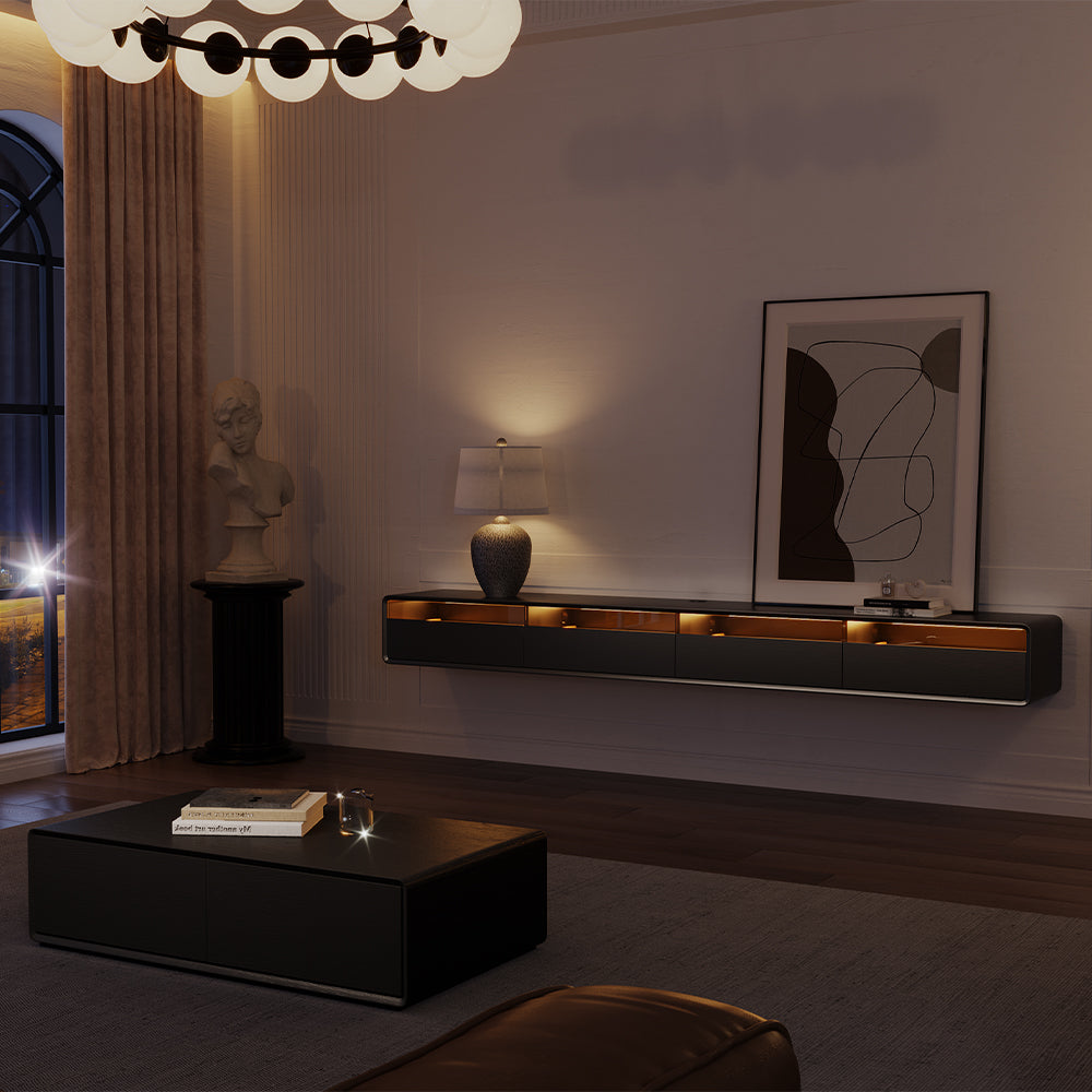 Veylan Floating LED Media Console
