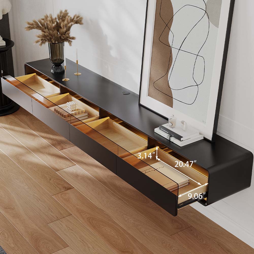 Veylan Floating LED Media Console