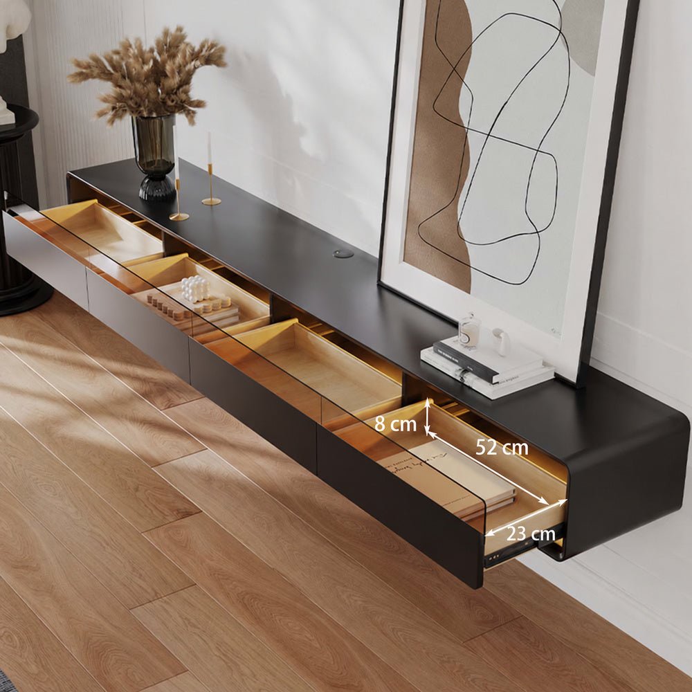 Veylan Floating LED Media Console - Exclusivia