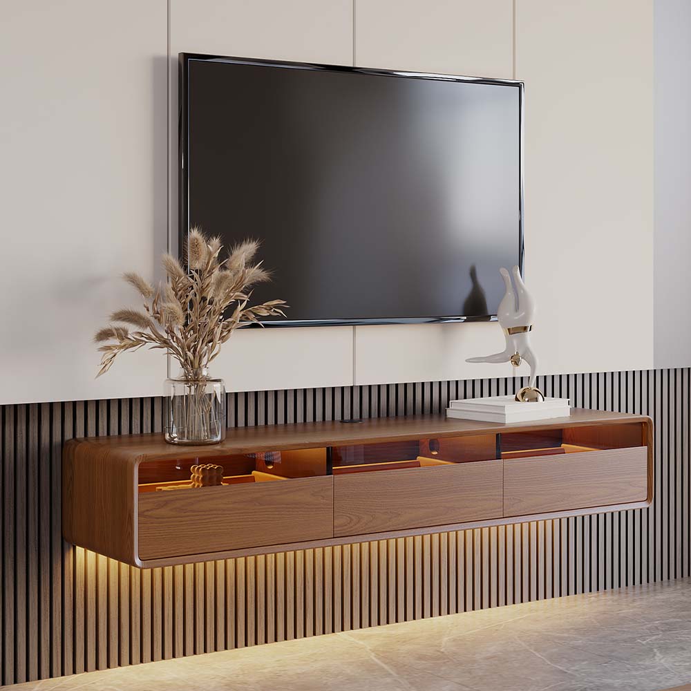 Veylan Floating LED Media Console