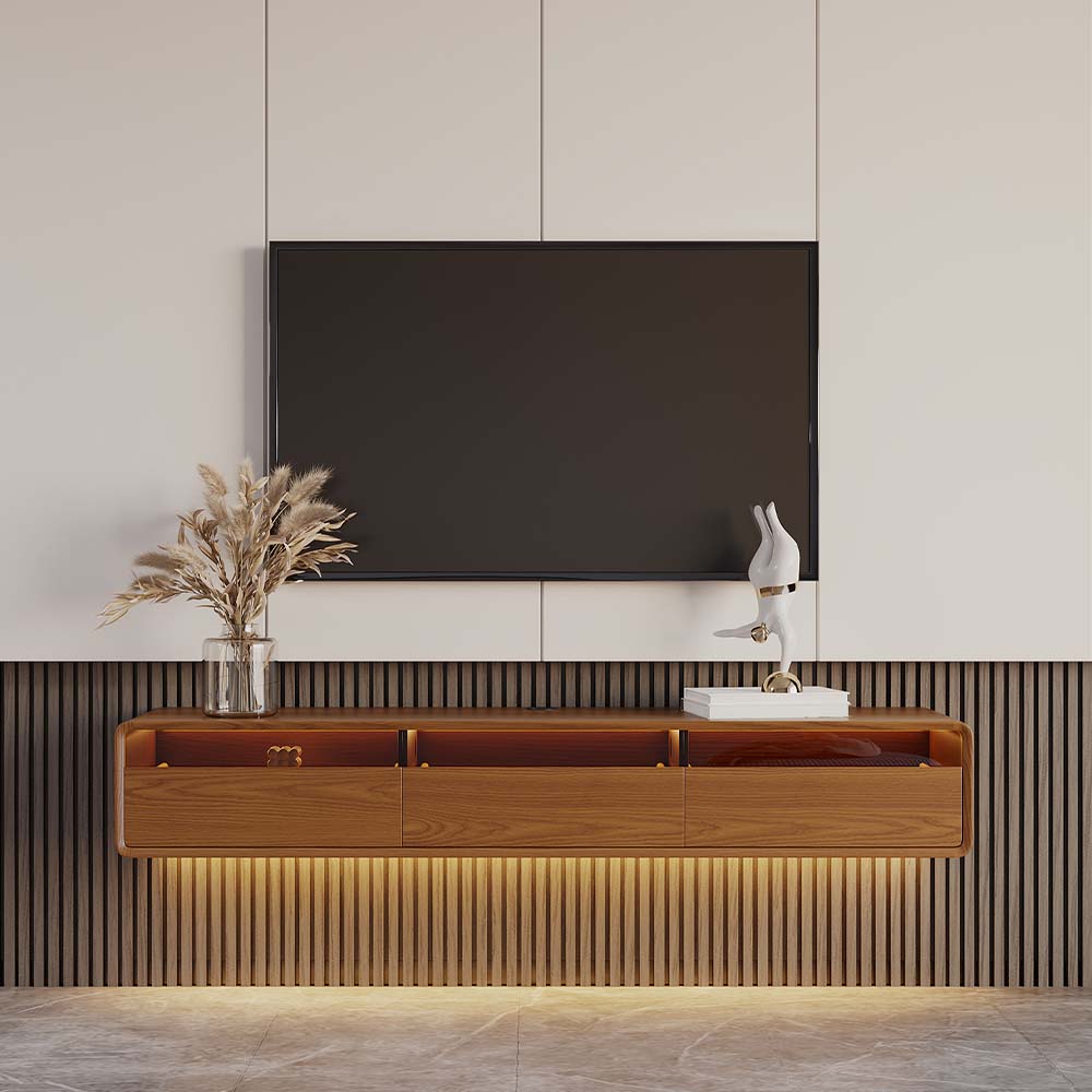 Veylan Floating LED Media Console