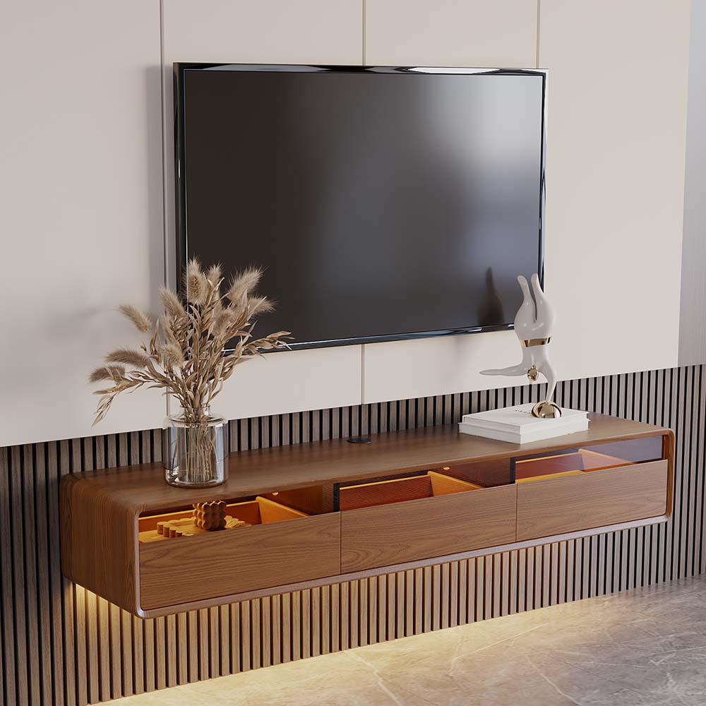 Veylan Floating LED Media Console