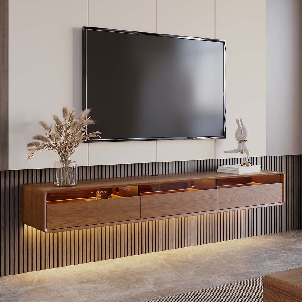 Veylan Floating LED Media Console