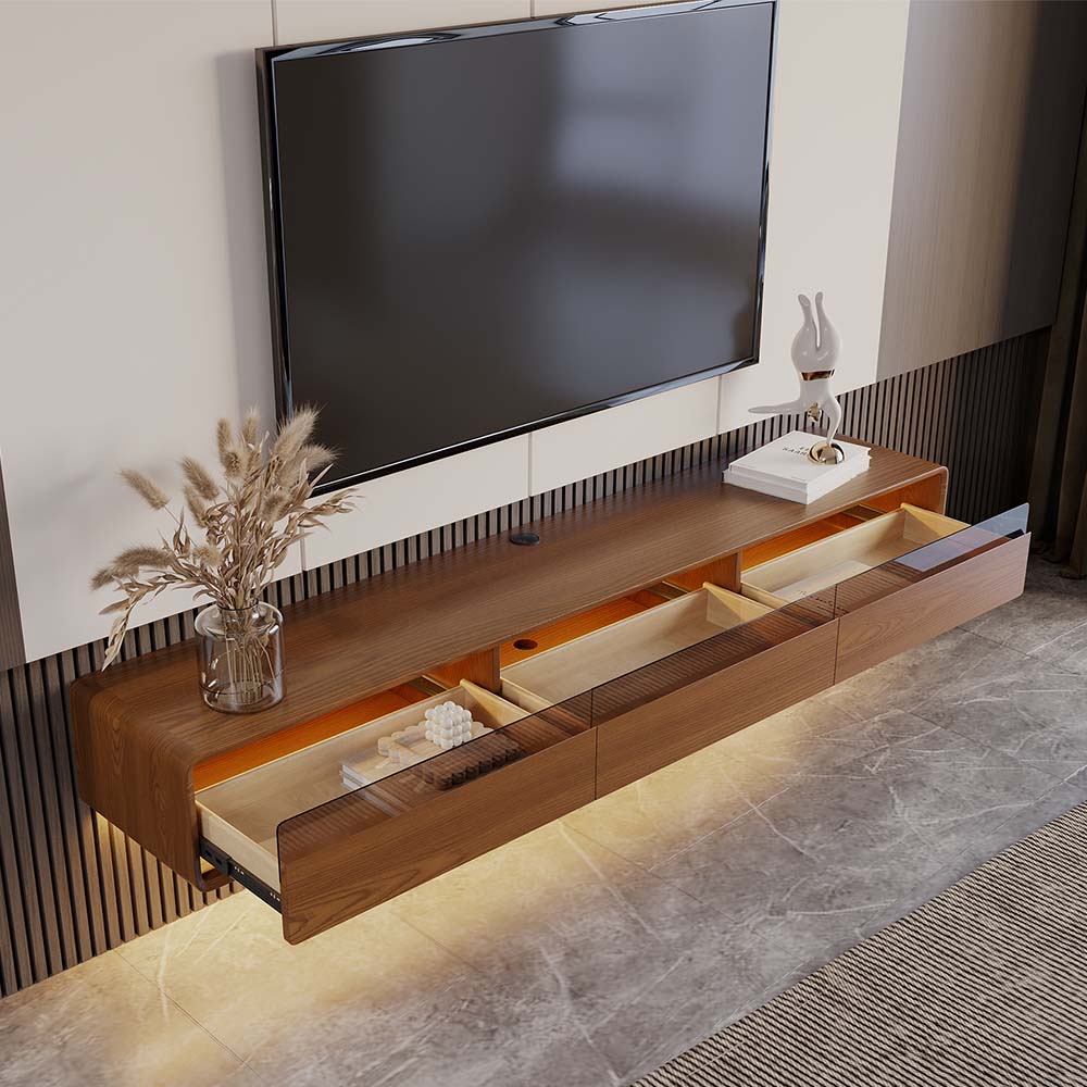 Veylan Floating LED Media Console