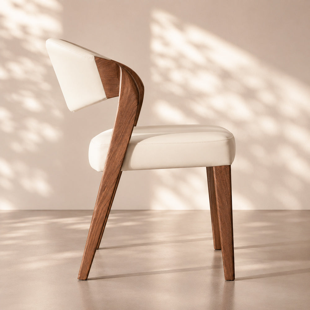 Corvin Minimalist Wood Chair (Set of 2)