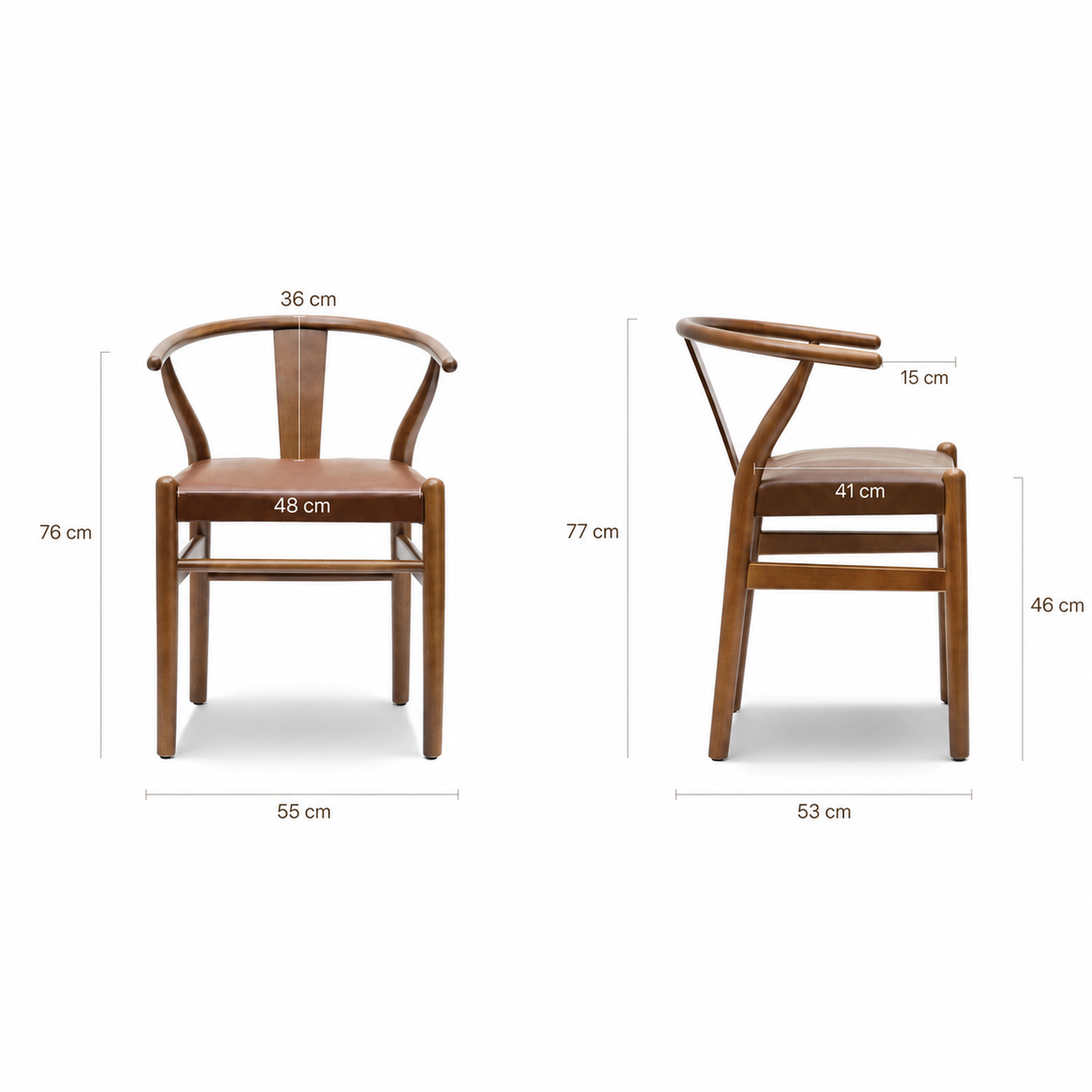 LAVAN Vegan Leather Dining Chair Set of 2